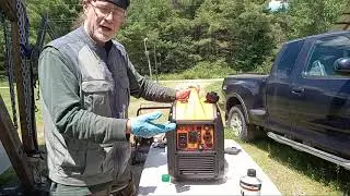 WEN 2350i Portable Generator First run: Oil check, Magnetic Dipstick Check and Sound Check