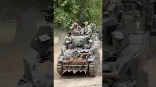 80th Anniversary D-day Normandy France 📍 #tank #convoy #ww2 #worldwar2 #stuart #m3 #history #france