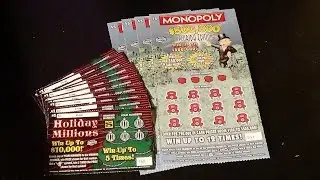 Ep. 26: $1 HOLIDAY MILLIONS + MONOPOLY $500K FL EDITION Lottery Scratch-Offs