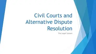 Civil Courts and Alternative Dispute Resolution | OCR A-Level Law