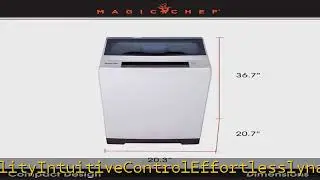 Magic Chef Top Load Washing Machine, Portable Washer, LED Display, 1.7 Cubic Feet, White