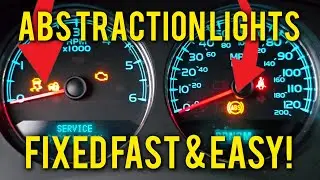 2007-2014 CHEVY GMC TAHOE SILVERADO YUKON SIERRA 5.3L V8 ABS TRACTION LIGHTS FIXED FAST & EASY DIY