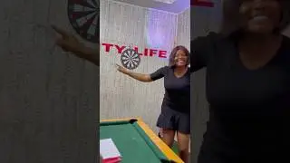 Playing the Dart Board game for the first time - Oge Gabriel