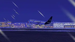 A340 Lufthansa Dangerous Crosswind Landing At Frankfurt! (Wing View #1) | RFS