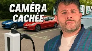 Camera cachée voiture électrique avec Kevin.