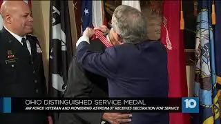 Air Force vet and pioneering astronaut receives Ohio Distinguished Service Medal