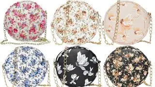 ADISA Floral Print Round Sling Bag #shorts #slingbag #shortvideo  #short #crossbag #slingbagreview