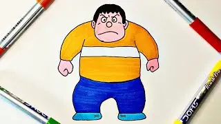 Gean Drawing | Doraemon Character | Draw Daily Kids 🎨🖌️