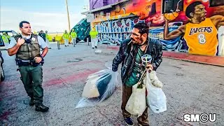 𝗛𝗢𝗠𝗘𝗟𝗘𝗦𝗦 𝗦𝗪𝗘𝗘𝗣: Park Rangers Oversee Venice Boardwalk Cleanup