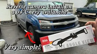 How to install reverse camera on your chevy avalanche!! It's very easy!