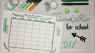 DIY Timetable for school #1