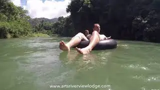 Khao sok river tubing by Art's Riverview Lodge