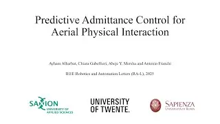 RA-L 2025 - Predictive Admittance Control for Aerial Physical Interaction - Alharbat et al.