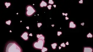 Heart neon black screen light effect | Pink heart effect black screen