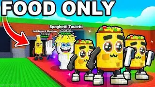 I do Food only challenge in steal a brainrot