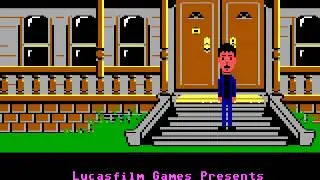 Maniac Mansion (v1) - Video Game Loop Demo (PC MS-DOS) 1988