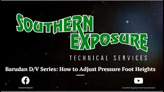 Barudan D/V Series Embroidery Machine: How to adjust Pressure Foot Heights