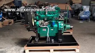 Ricardo ZH4100ZP diesel engine turbocharger with clutch and PTO shaft and fuel tank
