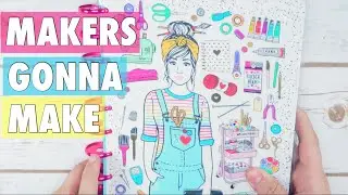NEW RELEASE HAPPY PLANNER GIRL MISS MAKER FLIP THROUGH | 2019 MAMBI CLASSIC HAPPY PLANNER