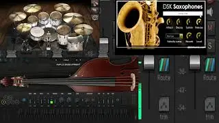 Ezdrummer 2 Modern - Dsk Saxophones (FREE VST) - Ample Sound Bass U - Adam Monroe's Rotary Organ