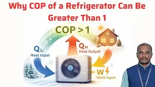 Why COP of a Refrigerator Can Be Greater Than 1
