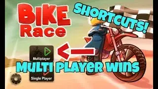 BIKERACE WINS MultiPlayer shortcuts With Phantom bike! Tips and tricks