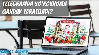 Telegramda So'rovnoma yaratish - Polls / Опросы