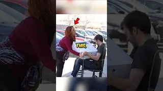 Karen steals PS5 from disabled man🤯🫣#karen