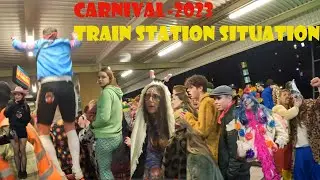 Carnival 2023 in the Netherlands, Roermond train station situation in Carnival time💃🚄👯