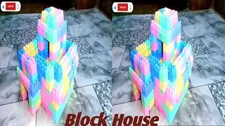 How Make To House With Building Block/Block House/Block Toy/India Blocks Creator/cartoon video/Lego 