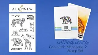 Altenew Stamps Intro - Geometric Menagerie