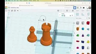 Create chess game pieces in Tinkercad