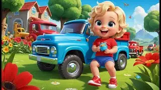 Four Little Trucks Go Zoom Zoom Zoom | Fun Vehicle Song for Kids | Playful Truck Adventure Rhyme