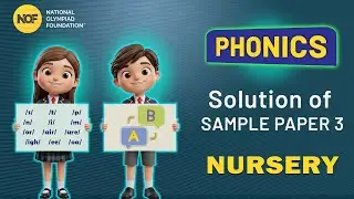 NURSERY - PHONICS - NOF Sample paper solution - 3