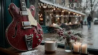 December - Cozy Winter Guitar Music ~ Warm Acoustic Cafe Jazz for a Relaxing Snowy Morning Ambience