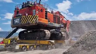 The Process of Moving The World's Largest Excavator Weighing Thousands of Tons