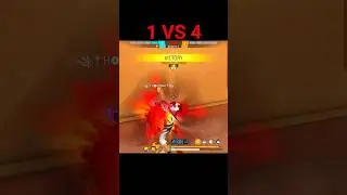 1 vs 4 #gameplay #freefire #foryou #vairalvideo #freefiregaming #gamign gamig