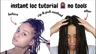 how to get instant locs 🙅🏽NO tools | rip and pull method | start your own locs