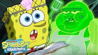 SpongeBob Summons a Ghost 👻 | Full Scene | @SpongeBobOfficial