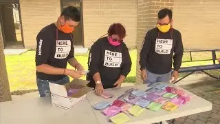 Resilience Force volunteers donate masks to teachers