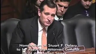 Sen. Cruz Questions Associate AG Nominee Stuart Delery on Operation Choke Point