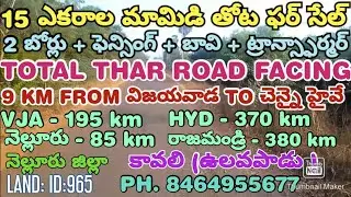 15 ACRES OF MANGO FARM LAND FOR SALE. NELLORE (DT). VULAVAPADU (AP). PH. 8464955677. LAND: ID:965.