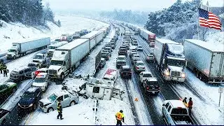 Chaos in Pennsylvania & New York! Massive Snowstorm Smashes Hundreds of Pileups on I 80, I 81 & I 90