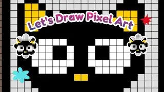 How to Draw Cat Pixel art 🙀🐈🧸 | Pixel Art Tutorial for Beginners