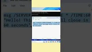 Send Message on LAN to another Computer