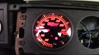 installation of Glow shift gauge on crx