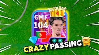 104 Rated Vitinha Crazy Pass 🤯 SHOWTIME Card Gameplay + Best Training | eFootball 2025