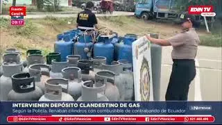 Intervienen dep&oacute;sito ilegal de gas cerca a la frontera en Tumbes