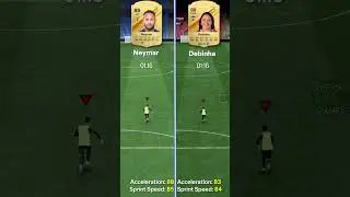 Neymar Jr vs Debinha in EA FC 24 - RACE🏅#shorts #neymar #debinha #race #eafc24 #fifa #fastest