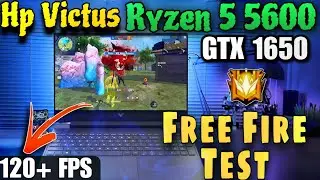 Hp Victus Ryzen 5 5600h+gtx1650 Free Fire Gaming Test⚡Best Laptop Under 50k-60k For Free Fire Gamer